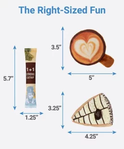 Frisco Latte Gift Box Cat Toy with Catnip, 5-pack -Frisco Sales 2024 213904 PT1. SY630 V1597156856