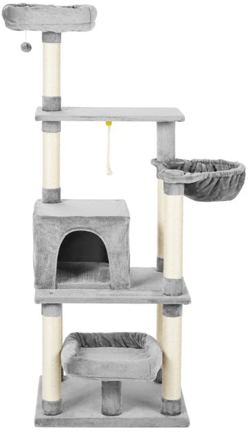 Frisco 66-in Cat Tree with Bed, Condo, Lounge Basket & Top Perch 5 Frisco 66-in Cat Tree with Bed, Condo, Lounge Basket & Top Perch - Image 3