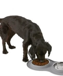 Frisco Double Stainless Steel Dog & Cat Bowl with Silicone Mat, Light Gray, 1.75 Cups 15 Frisco Double Stainless Steel Dog & Cat Bowl with Silicone Mat, Light Gray, 1.75 Cups -Frisco Sales 2024 215986 PT5. SY630 V1605652436