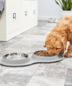 Frisco Double Stainless Steel Dog & Cat Bowl with Silicone Mat, Light Gray, 1.75 Cups 17 Frisco Double Stainless Steel Dog & Cat Bowl with Silicone Mat, Light Gray, 1.75 Cups -Frisco Sales 2024 215986 PT7. SY630 V1605660717