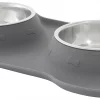 Frisco Double Stainless Steel Pet Bowl with Silicone Mat -Frisco Sales 2024 215988 MAIN. SY630 V1591020070