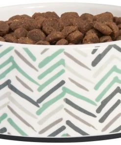 Frisco Chevron Brushed Melamine Bowl -Frisco Sales 2024 216059 PT2. SY630 V1591020984