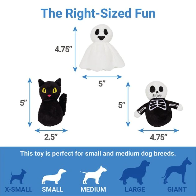 Frisco Halloween Haunted Shack Hide and Seek Puzzle Plush Squeaky Dog Toy 5 Frisco Halloween Haunted Shack Hide and Seek Puzzle Plush Squeaky Dog Toy - Image 3