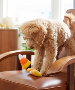 Frisco Halloween Candy Corn Plush Squeaky Dog Toy, 3 count -Frisco Sales 2024 218619 PT6. SY630 V1597599676