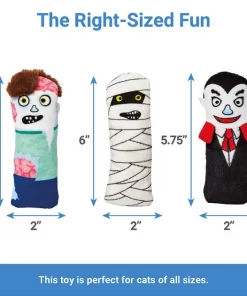 Frisco Halloween Undead Friends Plush Kicker Cat Toy with Catnip, 3 count 6 Frisco Halloween Undead Friends Plush Kicker Cat Toy with Catnip, 3 count -Frisco Sales 2024 218633 PT1. SY630 V1599851167