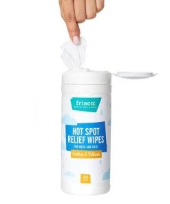 Frisco Hot Spot Relief Waterless Grooming Wipes with Colloidal Oatmeal for Dogs & Cats, 100 count -Frisco Sales 2024 222163 PT3. SY630 V1599641169