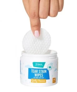 Frisco Tear Stain Eye Wipes for Puppies & Kittens, 45 count -Frisco Sales 2024 222171 PT3. SY630 V1599641155