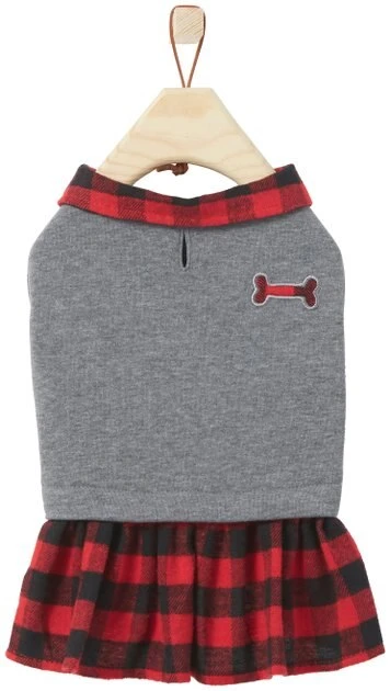 Frisco Plaid Dog & Cat Sweatshirt Dress 5 Frisco Plaid Dog & Cat Sweatshirt Dress - Image 3