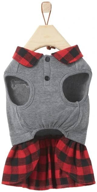 Frisco Plaid Dog & Cat Sweatshirt Dress 6 Frisco Plaid Dog & Cat Sweatshirt Dress - Image 4