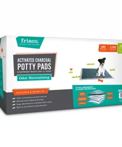Frisco Giant Charcoal Dog Training & Potty Pads, 27.5 x 44-in, Unscented