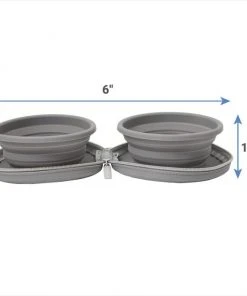 Frisco Travel Collapsible Silicone Dog & Cat Bowl, Gray -Frisco Sales 2024 232062 PT6. SY630 V1605758273