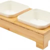 Frisco Square Melamine Dog & Cat Bowl Set with Bamboo Stand 2 Frisco Square Melamine Dog & Cat Bowl Set with Bamboo Stand -Frisco Sales 2024 232076 MAIN. SY630 V1605053508