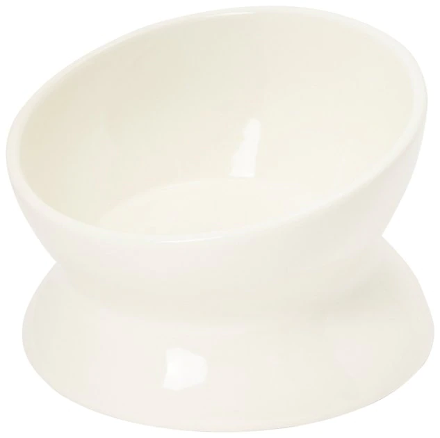 Frisco Double-Sided Ceramic Elevated Cat Bowl, 1.25 cups 3 Frisco Double-Sided Ceramic Elevated Cat Bowl, 1.25 cups