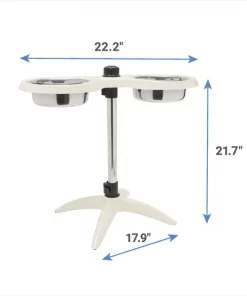 Frisco Adjustable Stainless Steel Double Elevated Dog Bowls, 7 Cups 14 Frisco Adjustable Stainless Steel Double Elevated Dog Bowls, 7 Cups -Frisco Sales 2024 232097 PT6. SY630 V1605747106