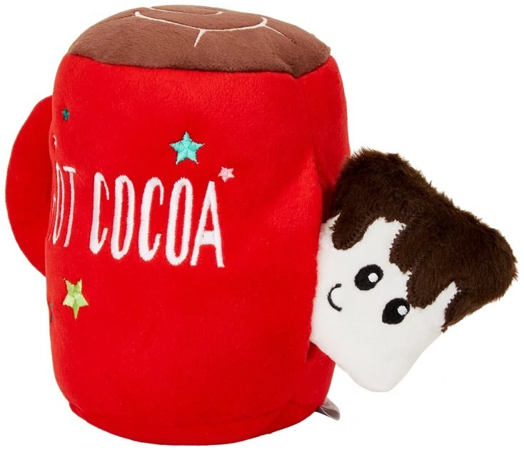 Frisco Holiday Hot Cocoa 2-in-1 Plush Squeaky Dog Toy 3 Frisco Holiday Hot Cocoa 2-in-1 Plush Squeaky Dog Toy