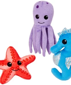 Frisco Hide & Seek Plush Coral Puzzle Dog Toy Refill, 3 count