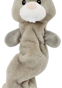 Frisco Bungee Plush Squeaky Bunny Dog Toy