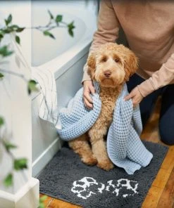 Frisco Microfiber Chenille Paw Print Dog & Cat Mat, Dark Gray -Frisco Sales 2024 235893 PT6. SY630 V1606833188