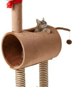 Frisco Holiday 52.3-in Reindeer Cat Scratching Post & Tunnel -Frisco Sales 2024 236569 PT2. SY630 V1601334091