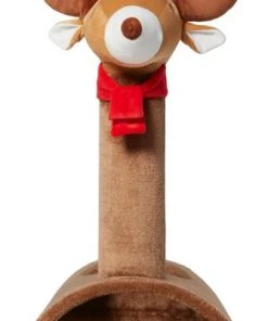 Frisco Holiday 52.3-in Reindeer Cat Scratching Post & Tunnel -Frisco Sales 2024 236569 PT4. SY630 V1601340995