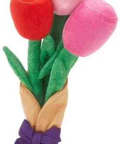 Frisco Rose Bouquet Plush Squeaky Dog Toy