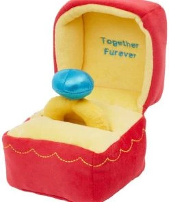 Frisco Together Furever Ring 2-in-1 Plush Squeaky Dog Toy