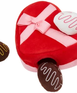 Frisco Box of Chocolates Hide & Seek Puzzle Plush Squeaky Dog Toy