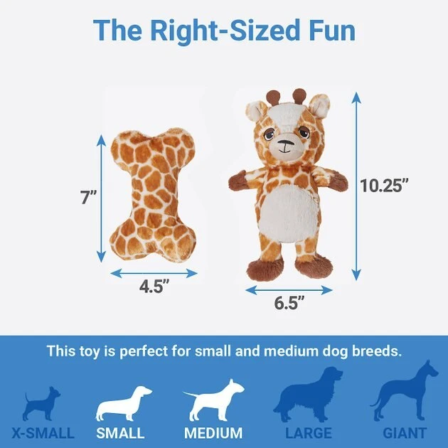 Frisco Giraffe Plush Multipack Puppy Toy, 2 count 4 Frisco Giraffe Plush Multipack Puppy Toy, 2 count - Image 2