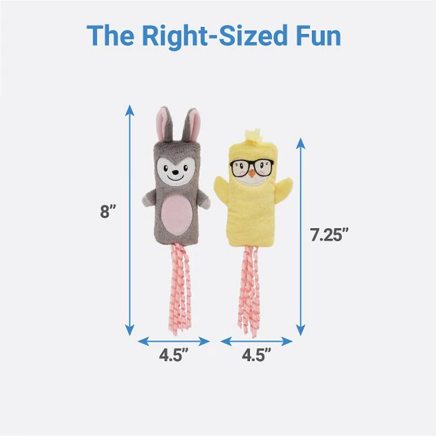 Frisco Easter Bunny & Chick Kicker Cat Toy, 2 count 4 Frisco Easter Bunny & Chick Kicker Cat Toy, 2 count - Image 2