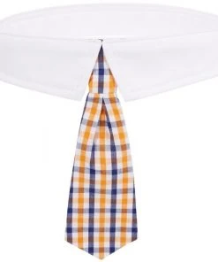 Frisco Plaid Dog & Cat Neck Tie, Orange & Blue -Frisco Sales 2024 248737 PT3. SY630 V1614366234