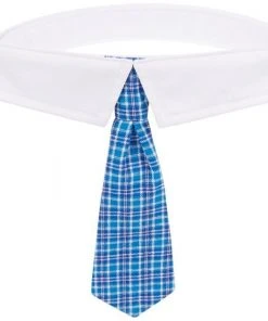Frisco Plaid Dog & Cat Neck Tie, Blue Plaid -Frisco Sales 2024 248738 PT3. SY630 V1614366236