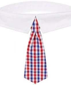 Frisco Plaid Dog & Cat Neck Tie, Red & Blue -Frisco Sales 2024 248739 PT3. SY630 V1614366091