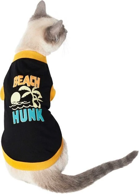 Frisco Beach Hunk Dog & Cat T-Shirt 5 Frisco Beach Hunk Dog & Cat T-Shirt - Image 3
