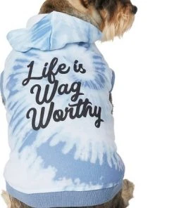 Frisco Life Is Wag Worthy Tiedye Print Dog & Cat Hoodie