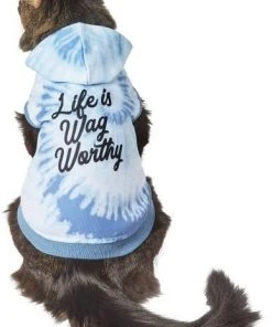 Frisco Life Is Wag Worthy Tiedye Print Dog & Cat Hoodie -Frisco Sales 2024 249093 PT2. SY630 V1644959837
