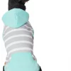 Frisco Striped Colorblock Dog & Cat Hoodie, Teal -Frisco Sales 2024 249146 MAIN. SY630 V1614105690