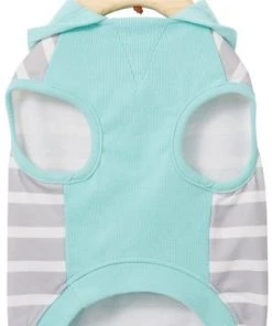 Frisco Striped Colorblock Dog & Cat Hoodie, Teal -Frisco Sales 2024 249146 PT4. SY630 V1614374514