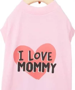Frisco I Love Mommy Dog & Cat T-Shirt, Pink