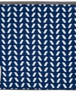 Frisco Square Collapsible Pet Toy Storage Bin, Navy Herringbone -Frisco Sales 2024 250566 PT5. SY630 V1615572184