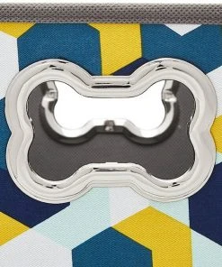 Frisco Rectangle Collapsible Pet Toy Storage Bin, Yellow Geometric -Frisco Sales 2024 250578 PT4. SY630 V1613773591