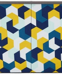 Frisco Rectangle Collapsible Pet Toy Storage Bin, Yellow Geometric -Frisco Sales 2024 250578 PT5. SY630 V1615572202