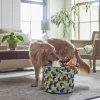 Frisco Round Collapsible Pet Toy Storage Bin, Yellow Geometric -Frisco Sales 2024 250587 MAIN. SY630 V1615242941