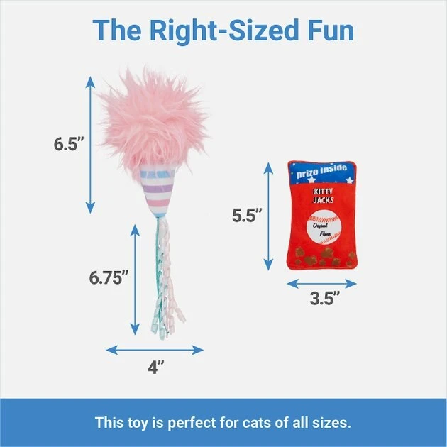 Frisco Baseball Snacks Cat Toy, 2 count 4 Frisco Baseball Snacks Cat Toy, 2 count - Image 2