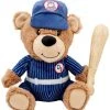 Frisco Baseball Bear Plush Squeaky Dog Toy, Blue -Frisco Sales 2024 252742 MAIN. SY630 V1613158280