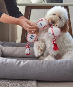 Frisco Baseball Plush with Rope Dog Toy -Frisco Sales 2024 252752 PT5. SY630 V1615814573