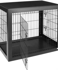 Frisco Double Door Furniture Style Dog Crate, Black -Frisco Sales 2024 253027 PT3. SY630 V1635345779