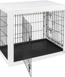 Frisco Double Door Furniture Style Dog Crate, White -Frisco Sales 2024 253031 PT3. SY630 V1635345826