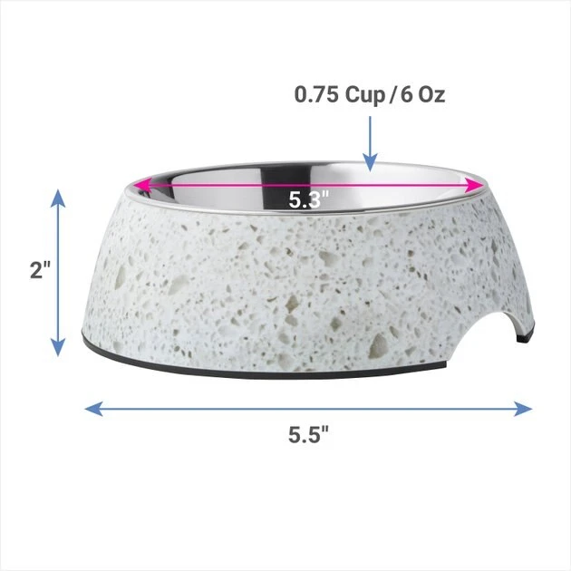 Frisco Quartz Design Stainless Steel Dog & Cat Bowl 4 Frisco Quartz Design Stainless Steel Dog & Cat Bowl - Image 2