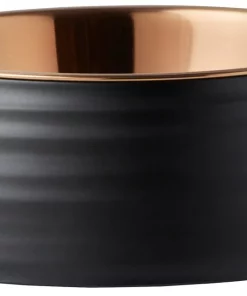 Frisco Matte Black Design Light Copper Stainless Steel Dog & Cat Bowl