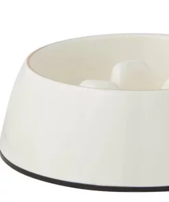 Frisco Melamine Slow Feed Dog & Cat Bowl with Gold Trim, Cream -Frisco Sales 2024 253067 PT6. SY630 V1615311983 scaled